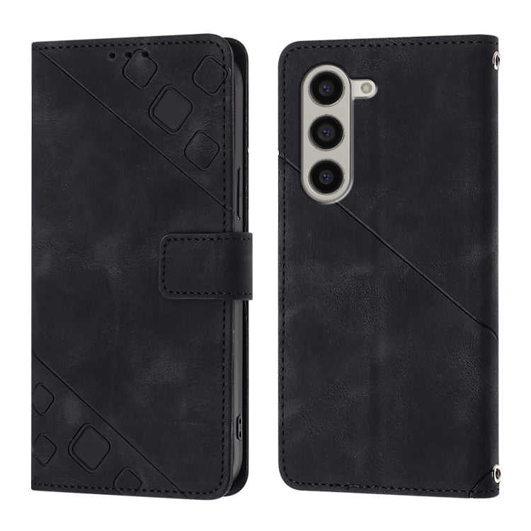 Skin-feel Embossed Leather Phone Case, For Samsung Galaxy Z Fold6, For Samsung Galaxy M55, For Samsung Galaxy M15/F15 5G Global, For Samsung Galaxy Xcover7, For For Samsung Galaxy A55, For Samsung Galaxy A35 5G, For Samsung Galaxy S24 Ultra 5G         ...
