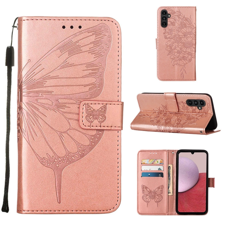 Embossed Butterfly Leather Phone Case, For Samsung Galaxy A05s, For Samsung Galaxy A25 5G, For Samsung Galaxy S23 FE 5G, For Samsung Galaxy A24 4G