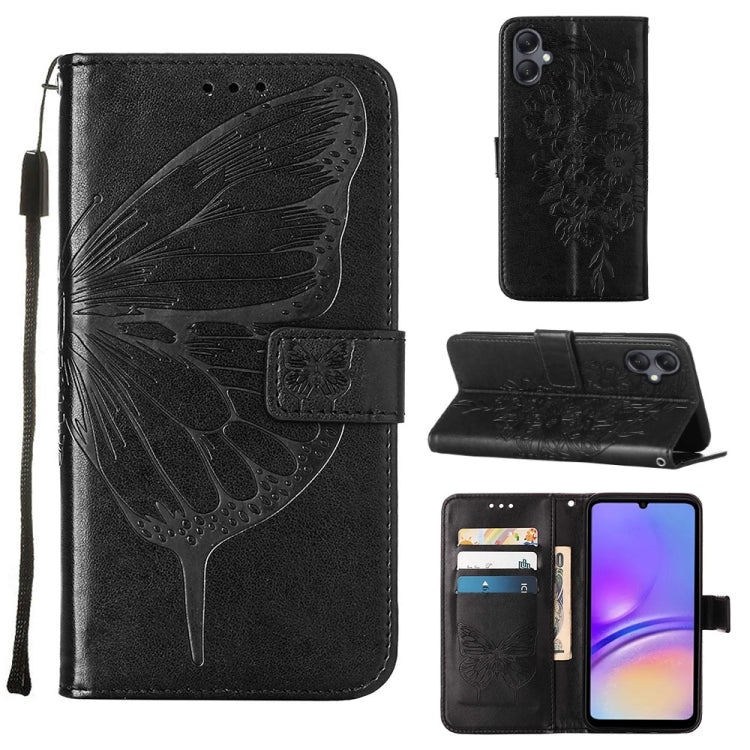 Embossed Butterfly Leather Phone Case, For Samsung Galaxy A27 5G, For Samsung Galaxy A07 4G, For Samsung Galaxy A17 5G, For Samsung Galaxy A06 4G / 5G, For Samsung Galaxy A15, For Samsung Galaxy A05