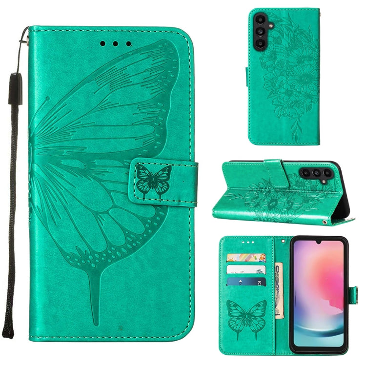 Embossed Butterfly Leather Phone Case, For Samsung Galaxy A05s, For Samsung Galaxy A25 5G, For Samsung Galaxy S23 FE 5G, For Samsung Galaxy A24 4G