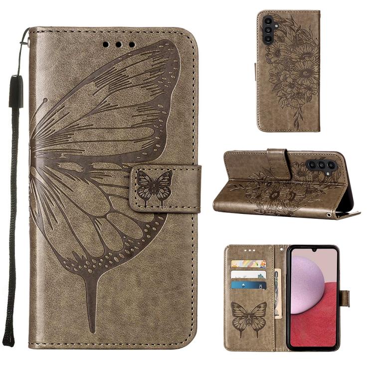 Embossed Butterfly Leather Phone Case, For Samsung Galaxy A05s, For Samsung Galaxy A25 5G, For Samsung Galaxy S23 FE 5G, For Samsung Galaxy A24 4G