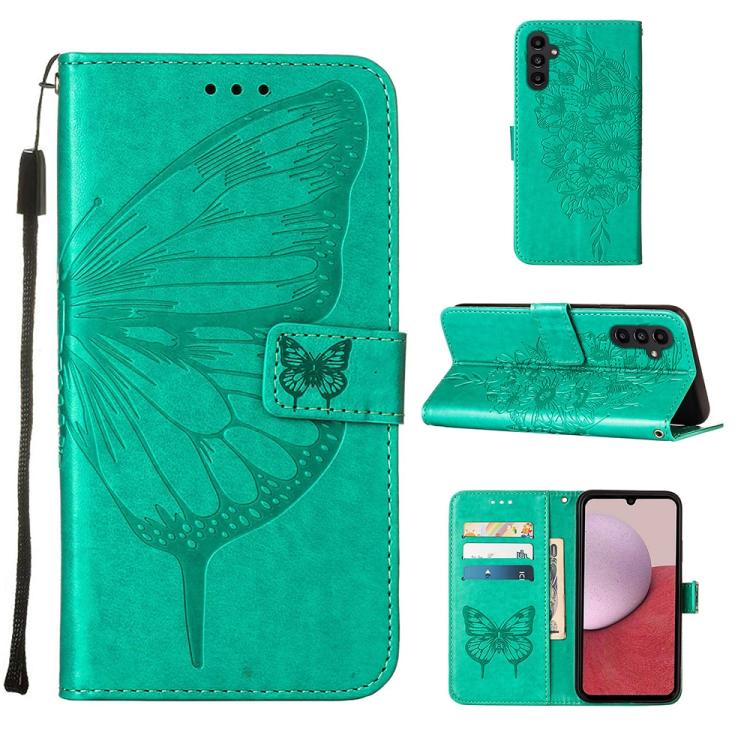 Embossed Butterfly Leather Phone Case, For Samsung Galaxy A05s, For Samsung Galaxy A25 5G, For Samsung Galaxy S23 FE 5G, For Samsung Galaxy A24 4G