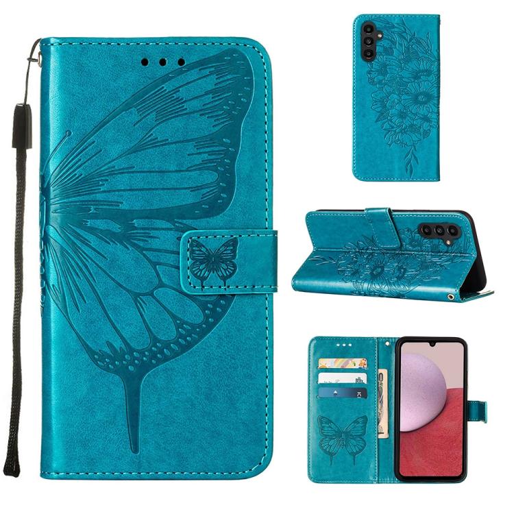 Embossed Butterfly Leather Phone Case, For Samsung Galaxy A05s, For Samsung Galaxy A25 5G, For Samsung Galaxy S23 FE 5G, For Samsung Galaxy A24 4G