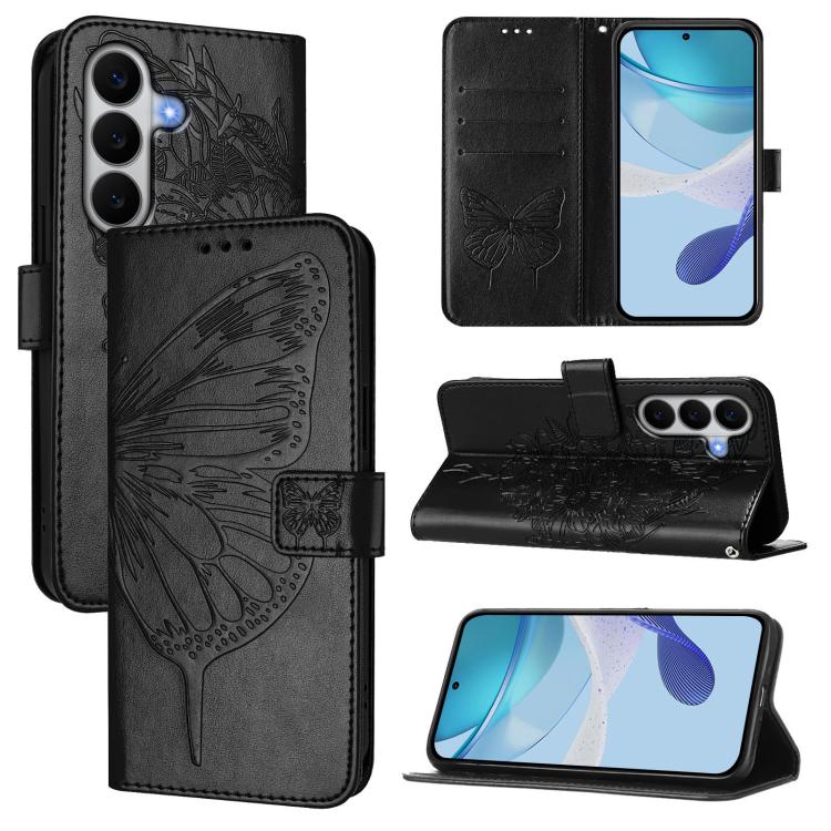 Embossed Butterfly Leather Phone Case, For Samsung Galaxy A27 5G, For Samsung Galaxy A07 4G, For Samsung Galaxy A17 5G, For Samsung Galaxy A06 4G / 5G, For Samsung Galaxy A15, For Samsung Galaxy A05