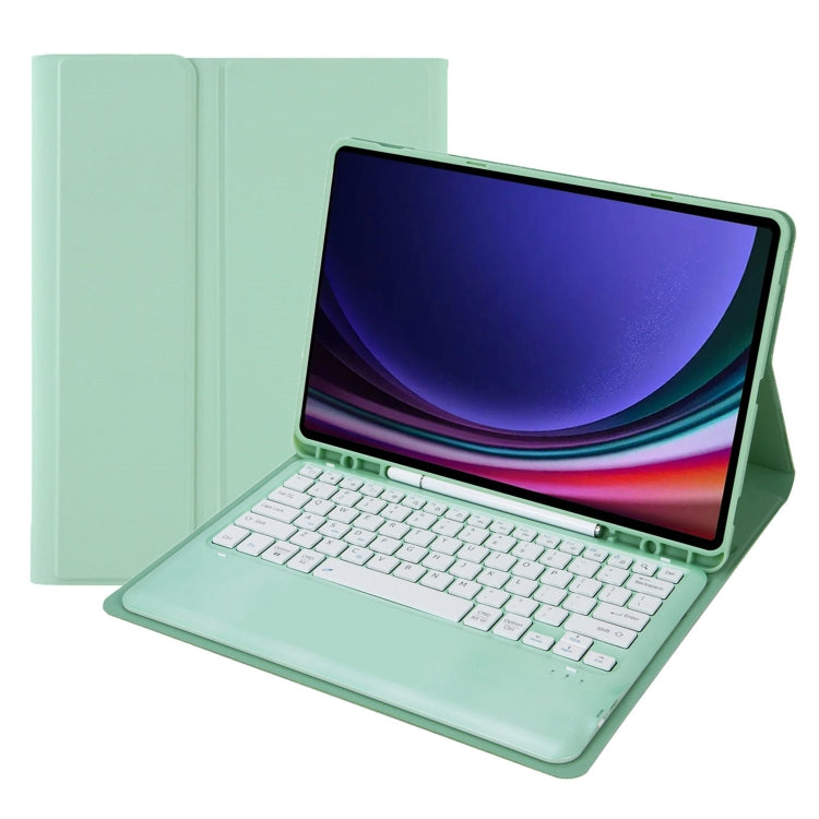 A810B Pen Slot Detachable Bluetooth Keyboard Leather Tablet Case, For Samsung Galaxy Tab S10+, For Samsung Galaxy Tab S9+ / S9 FE+