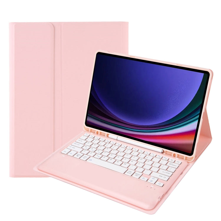 A810B Pen Slot Detachable Bluetooth Keyboard Leather Tablet Case, For Samsung Galaxy Tab S10+, For Samsung Galaxy Tab S9+ / S9 FE+