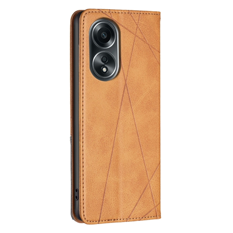 Prismatic Invisible Magnetic Leather Phone Case, For OPPO A58 4G, For OPPO A78 4G, For OPPO A78 5G, For OPPO A98 5G, For OPPO A79 5G, For OPPO A59 5G