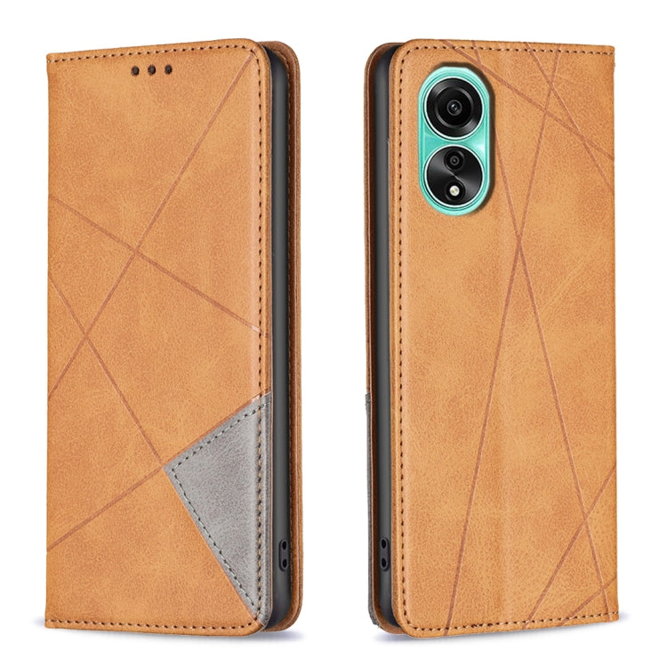 Prismatic Invisible Magnetic Leather Phone Case, For OPPO Find X7 Ultra, For OPPO A38 4G, For OPPO A58 4G, For OPPO A78 4G, For OPPO A78 5G, For OPPO A98 5G, For OPPO A79 5G, For OPPO A59 5G