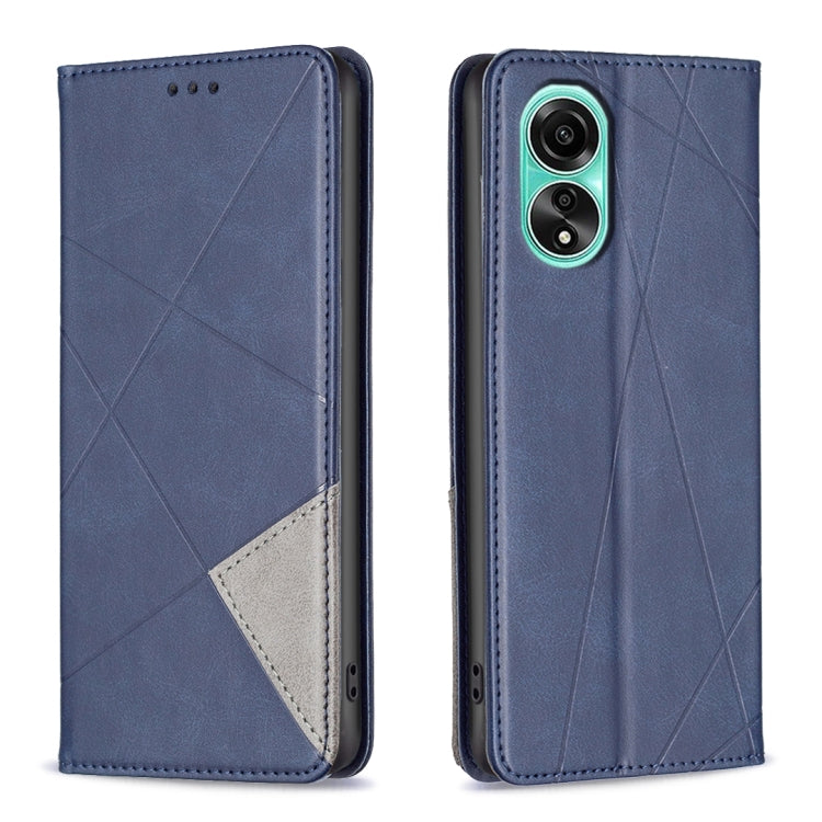 Prismatic Invisible Magnetic Leather Phone Case, For OPPO A58 4G, For OPPO A78 4G, For OPPO A78 5G, For OPPO A98 5G, For OPPO A79 5G, For OPPO A59 5G
