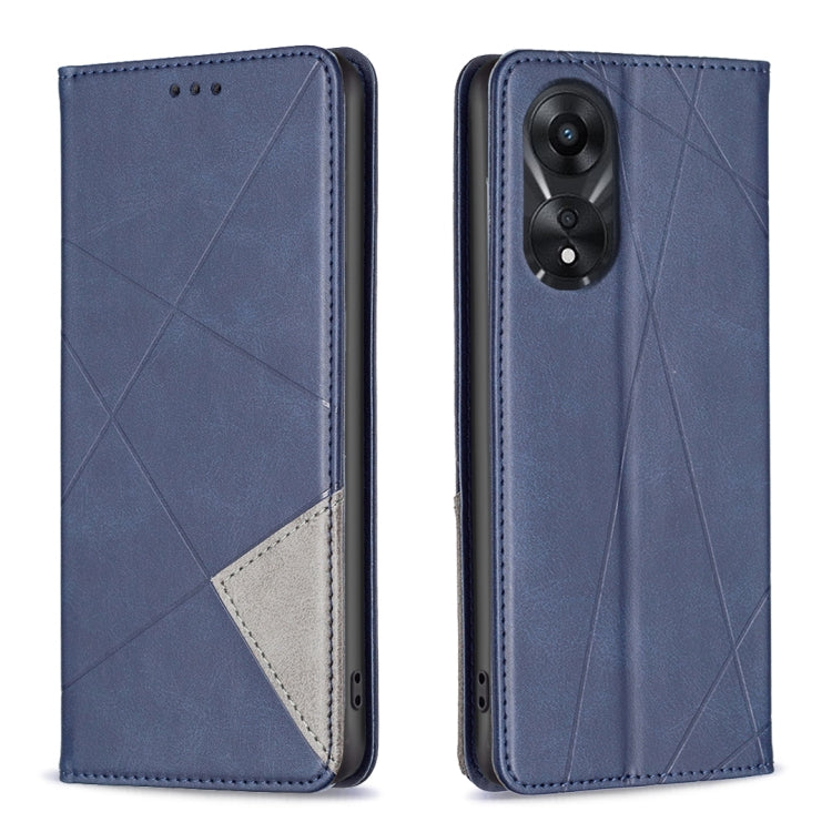 Prismatic Invisible Magnetic Leather Phone Case, For OPPO A58 4G, For OPPO A78 4G, For OPPO A78 5G, For OPPO A98 5G, For OPPO A79 5G, For OPPO A59 5G