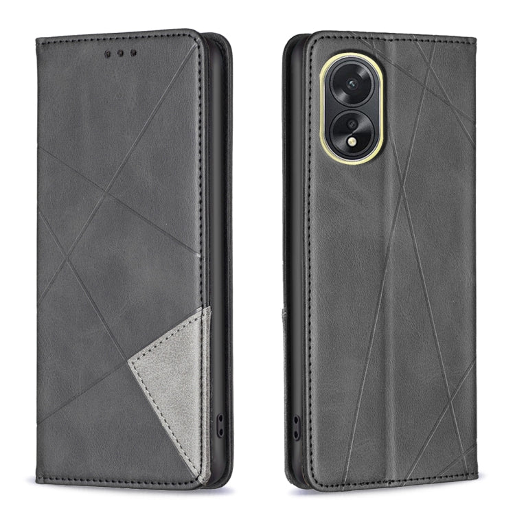 Prismatic Invisible Magnetic Leather Phone Case, For OPPO Find X7 Ultra, For OPPO A38 4G, For OPPO A58 4G, For OPPO A78 4G, For OPPO A78 5G, For OPPO A98 5G, For OPPO A79 5G, For OPPO A59 5G