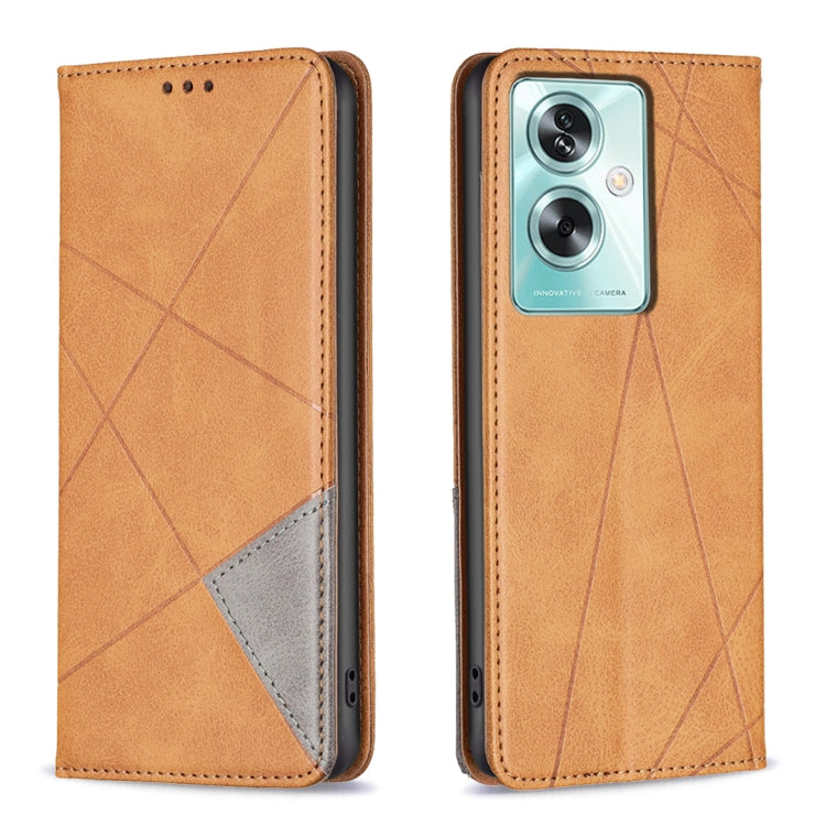 Prismatic Invisible Magnetic Leather Phone Case, For OPPO A58 4G, For OPPO A78 4G, For OPPO A78 5G, For OPPO A98 5G, For OPPO A79 5G, For OPPO A59 5G