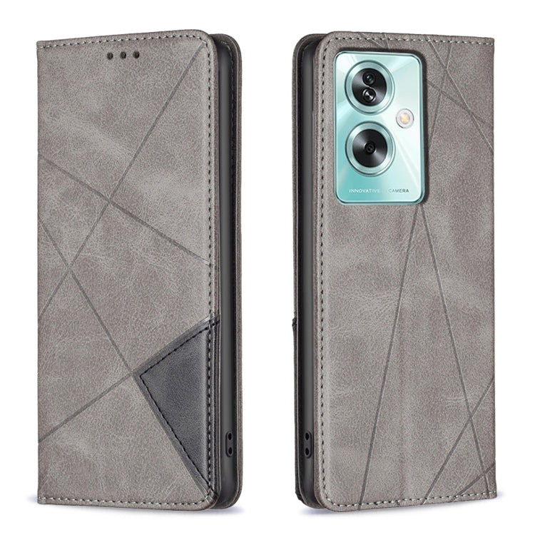 Prismatic Invisible Magnetic Leather Phone Case, For OPPO A58 4G, For OPPO A78 4G, For OPPO A78 5G, For OPPO A98 5G, For OPPO A79 5G, For OPPO A59 5G