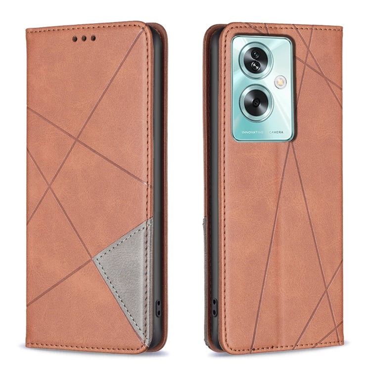 Prismatic Invisible Magnetic Leather Phone Case, For OPPO A58 4G, For OPPO A78 4G, For OPPO A78 5G, For OPPO A98 5G, For OPPO A79 5G, For OPPO A59 5G