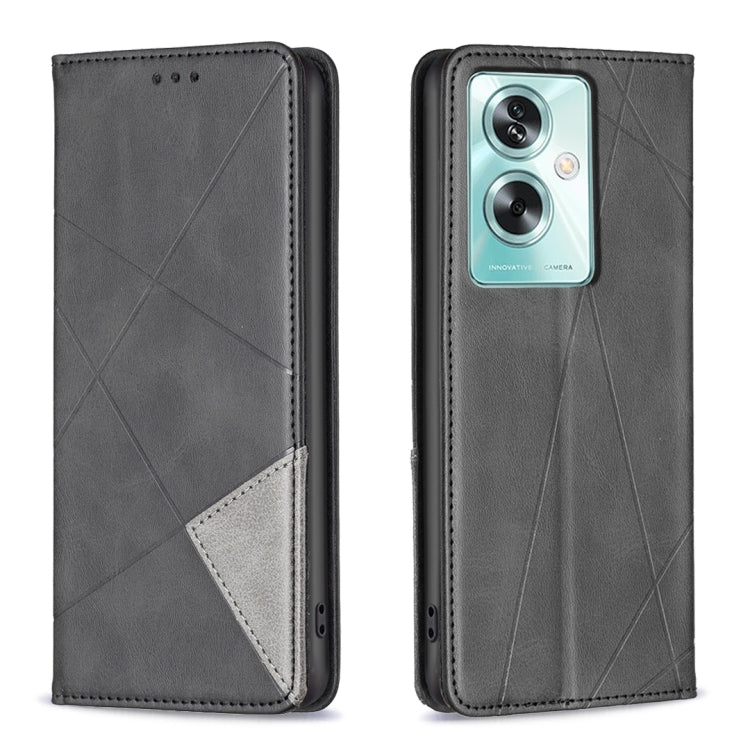 Prismatic Invisible Magnetic Leather Phone Case, For OPPO A58 4G, For OPPO A78 4G, For OPPO A78 5G, For OPPO A98 5G, For OPPO A79 5G, For OPPO A59 5G