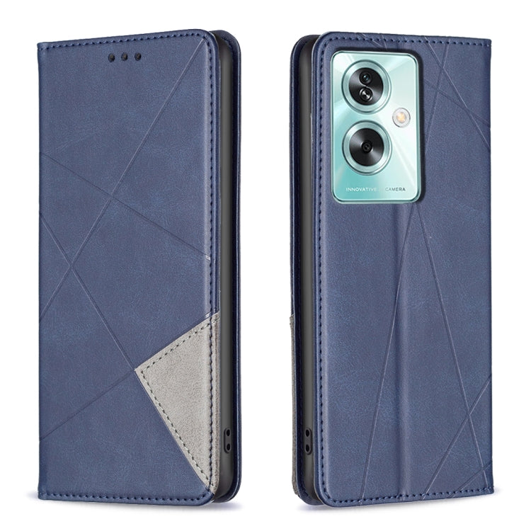 Prismatic Invisible Magnetic Leather Phone Case, For OPPO A58 4G, For OPPO A78 4G, For OPPO A78 5G, For OPPO A98 5G, For OPPO A79 5G, For OPPO A59 5G