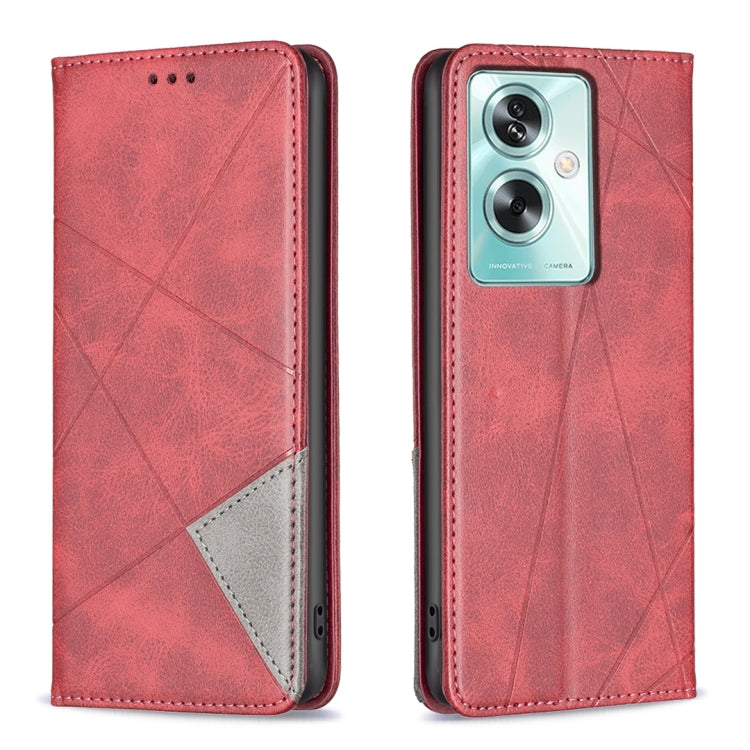 Prismatic Invisible Magnetic Leather Phone Case, For OPPO A58 4G, For OPPO A78 4G, For OPPO A78 5G, For OPPO A98 5G, For OPPO A79 5G, For OPPO A59 5G