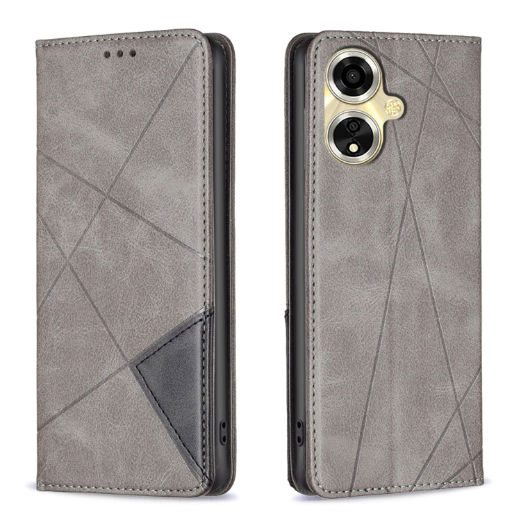 Prismatic Invisible Magnetic Leather Phone Case, For OPPO A58 4G, For OPPO A78 4G, For OPPO A78 5G, For OPPO A98 5G, For OPPO A79 5G, For OPPO A59 5G