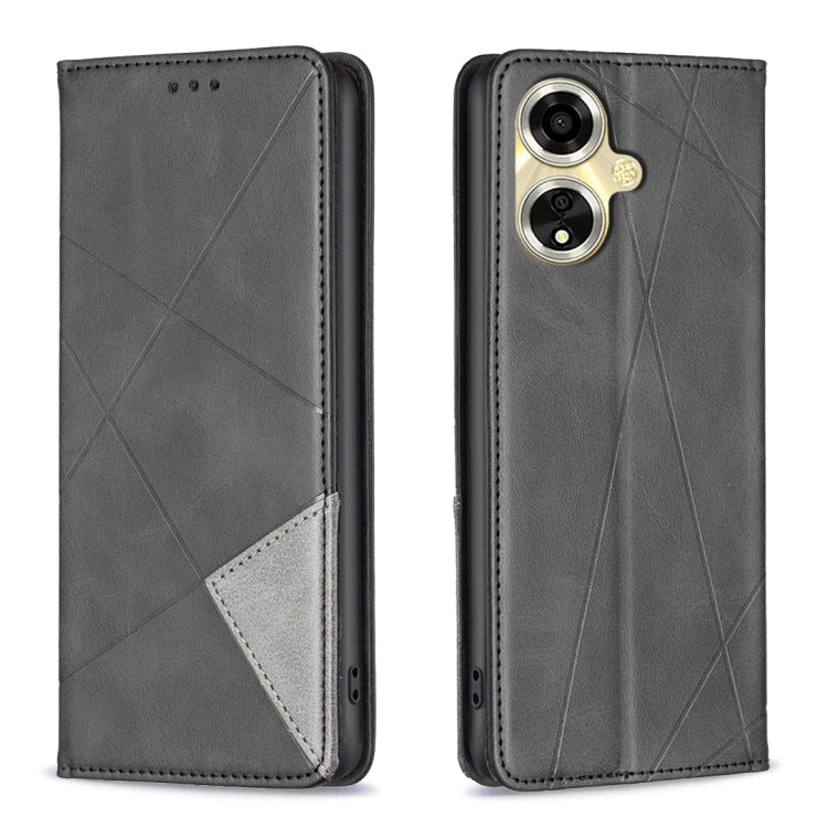 Prismatic Invisible Magnetic Leather Phone Case, For OPPO A58 4G, For OPPO A78 4G, For OPPO A78 5G, For OPPO A98 5G, For OPPO A79 5G, For OPPO A59 5G