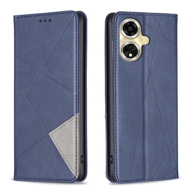 Prismatic Invisible Magnetic Leather Phone Case, For OPPO A58 4G, For OPPO A78 4G, For OPPO A78 5G, For OPPO A98 5G, For OPPO A79 5G, For OPPO A59 5G