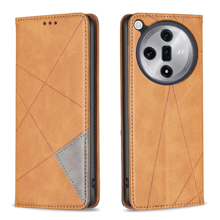 Prismatic Invisible Magnetic Leather Phone Case, For OPPO Find X7 Ultra, For OPPO A38 4G, For OPPO A58 4G, For OPPO A78 4G, For OPPO A78 5G, For OPPO A98 5G, For OPPO A79 5G, For OPPO A59 5G