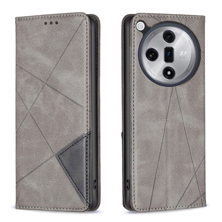 Prismatic Invisible Magnetic Leather Phone Case, For OPPO Find X7 Ultra, For OPPO A38 4G, For OPPO A58 4G, For OPPO A78 4G, For OPPO A78 5G, For OPPO A98 5G, For OPPO A79 5G, For OPPO A59 5G