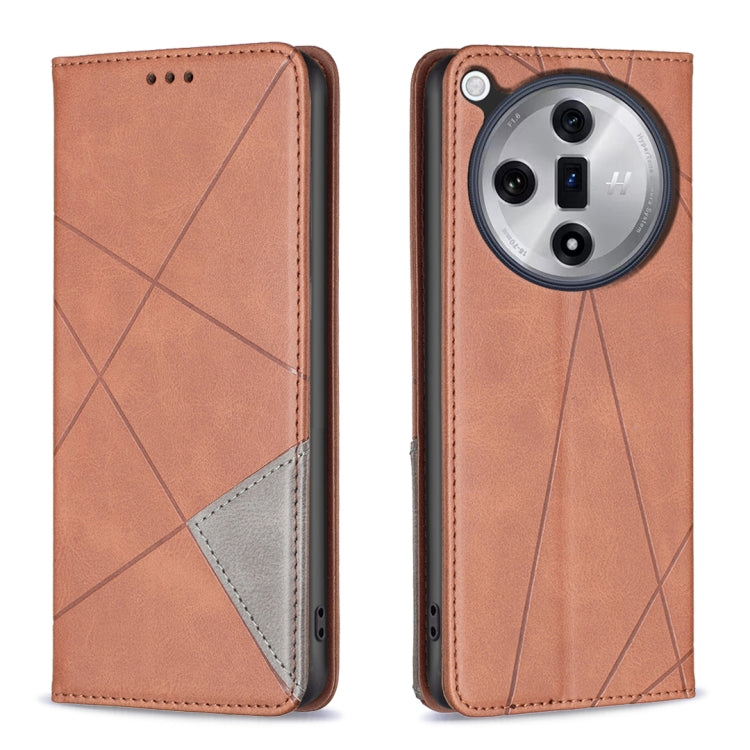Prismatic Invisible Magnetic Leather Phone Case, For OPPO Find X7 Ultra, For OPPO A38 4G, For OPPO A58 4G, For OPPO A78 4G, For OPPO A78 5G, For OPPO A98 5G, For OPPO A79 5G, For OPPO A59 5G