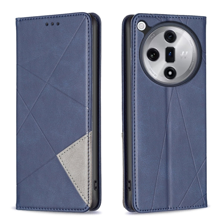Prismatic Invisible Magnetic Leather Phone Case, For OPPO Find X7 Ultra, For OPPO A38 4G, For OPPO A58 4G, For OPPO A78 4G, For OPPO A78 5G, For OPPO A98 5G, For OPPO A79 5G, For OPPO A59 5G