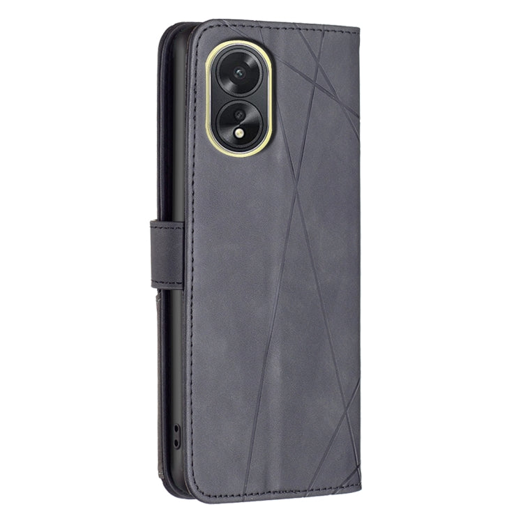 Magnetic Buckle Rhombus Texture Leather Phone Case, For OPPO A38 4G, For OPPO A58 4G, For OPPO A78 4G, For OPPO A78 5G, For OPPO A98 5G, For OPPO A79 5G, For OPPO A59 5G