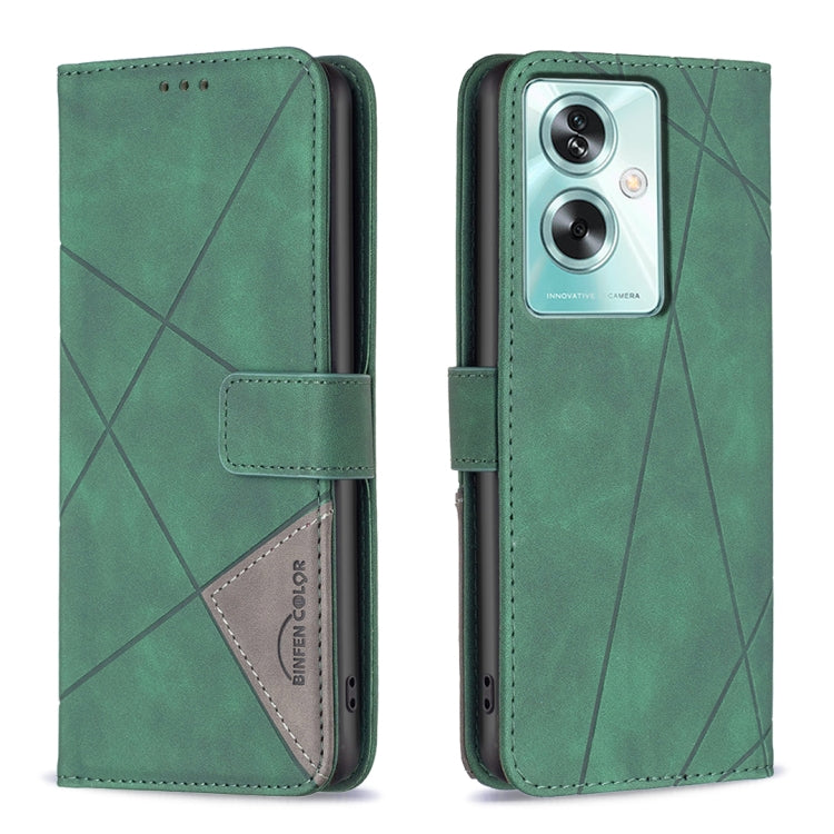 Magnetic Buckle Rhombus Texture Leather Phone Case, For OPPO A78 4G, For OPPO A78 5G, For OPPO A98 5G, For OPPO A79 5G, For OPPO A59 5G