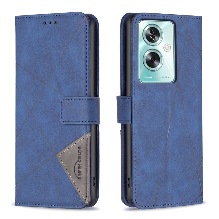 Magnetic Buckle Rhombus Texture Leather Phone Case, For OPPO A78 4G, For OPPO A78 5G, For OPPO A98 5G, For OPPO A79 5G, For OPPO A59 5G