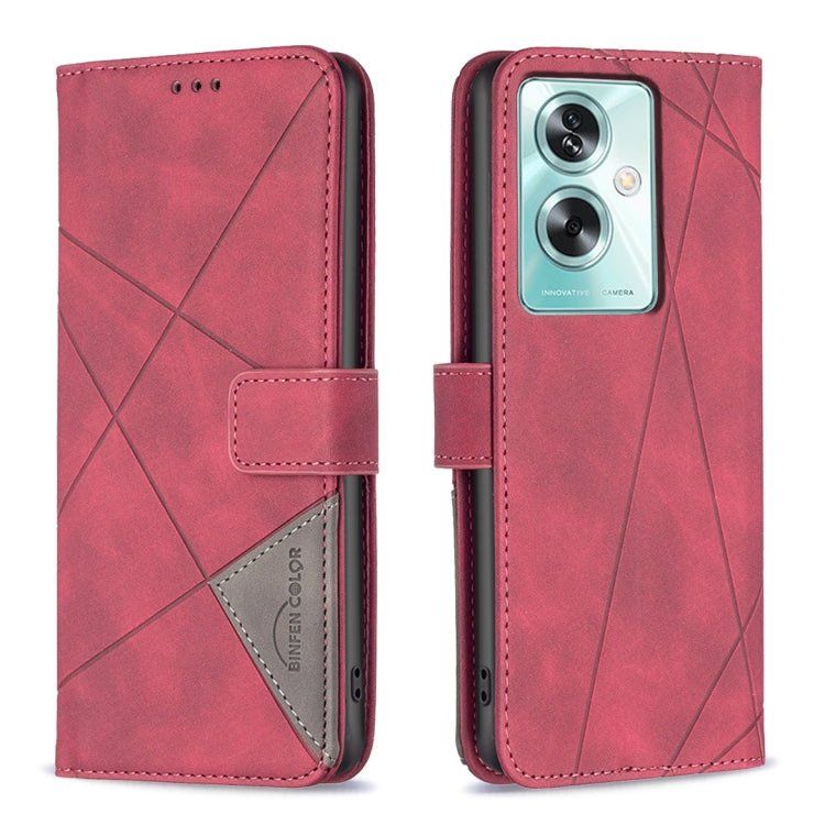 Magnetic Buckle Rhombus Texture Leather Phone Case, For OPPO A78 4G, For OPPO A78 5G, For OPPO A98 5G, For OPPO A79 5G, For OPPO A59 5G