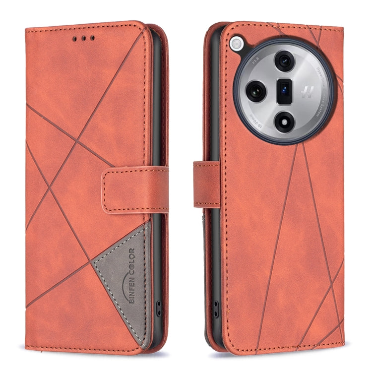 Magnetic Buckle Rhombus Texture Leather Phone Case, For OPPO Reno12 Pro Global, For OPPO Reno12 Global, For OPPO A60, For OPPO Find X7, For OPPO Find X7 Ultra, For OPPO A3 Pro 5G/A2 Pro 5G, For OPPO A38 4G, For OPPO A58 4G