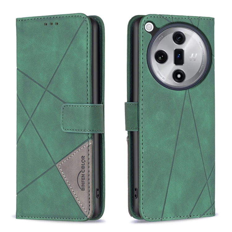 Magnetic Buckle Rhombus Texture Leather Phone Case, For OPPO Reno12 Pro Global, For OPPO Reno12 Global, For OPPO A60, For OPPO Find X7, For OPPO Find X7 Ultra, For OPPO A3 Pro 5G/A2 Pro 5G, For OPPO A38 4G, For OPPO A58 4G