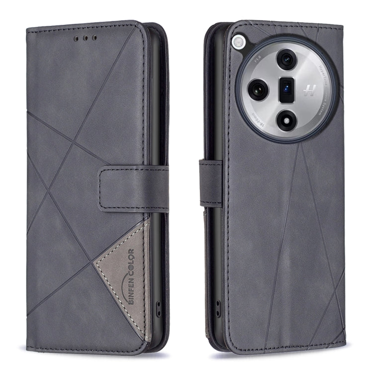 Magnetic Buckle Rhombus Texture Leather Phone Case, For OPPO Reno12 Pro Global, For OPPO Reno12 Global, For OPPO A60, For OPPO Find X7, For OPPO Find X7 Ultra, For OPPO A3 Pro 5G/A2 Pro 5G, For OPPO A38 4G, For OPPO A58 4G