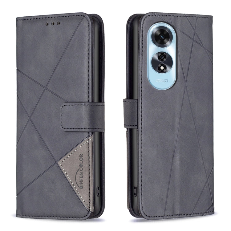 Magnetic Buckle Rhombus Texture Leather Phone Case, For OPPO Reno12 Pro Global, For OPPO Reno12 Global, For OPPO A60, For OPPO Find X7, For OPPO Find X7 Ultra, For OPPO A3 Pro 5G/A2 Pro 5G, For OPPO A38 4G, For OPPO A58 4G
