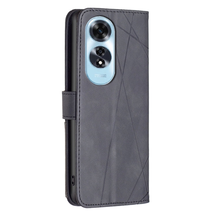 Magnetic Buckle Rhombus Texture Leather Phone Case, For OPPO A60, For OPPO Find X7, For OPPO Find X7 Ultra, For OPPO A3 Pro 5G/A2 Pro 5G, For OPPO A38 4G, For OPPO A58 4G, For OPPO A78 4G, For OPPO A78 5G