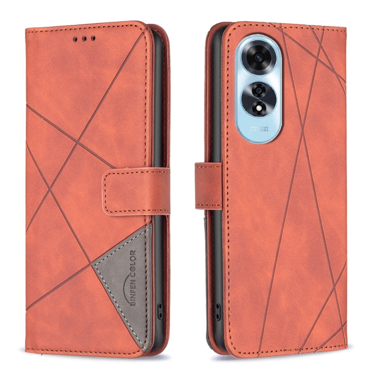 Magnetic Buckle Rhombus Texture Leather Phone Case, For OPPO Reno12 Pro Global, For OPPO Reno12 Global, For OPPO A60, For OPPO Find X7, For OPPO Find X7 Ultra, For OPPO A3 Pro 5G/A2 Pro 5G, For OPPO A38 4G, For OPPO A58 4G