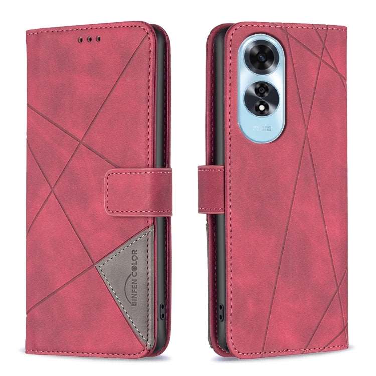 Magnetic Buckle Rhombus Texture Leather Phone Case, For OPPO Reno12 Pro Global, For OPPO Reno12 Global, For OPPO A60, For OPPO Find X7, For OPPO Find X7 Ultra, For OPPO A3 Pro 5G/A2 Pro 5G, For OPPO A38 4G, For OPPO A58 4G