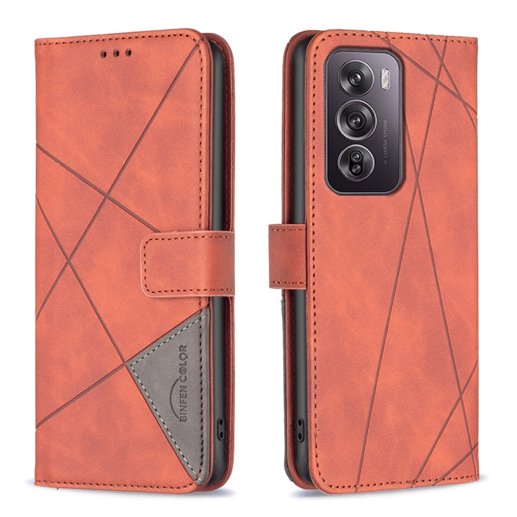 Magnetic Buckle Rhombus Texture Leather Phone Case, For OPPO Reno13 F 5G, For OPPO Reno12 F 5G, For OPPO Reno12 Pro Global, For OPPO Reno12 Global, For OPPO A60, For OPPO Find X7, For OPPO Find X7 Ultra, For OPPO A3 Pro 5G/A2 Pro 5G