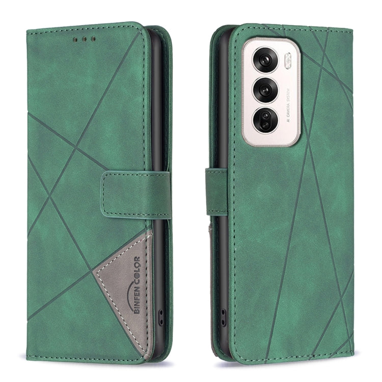 Magnetic Buckle Rhombus Texture Leather Phone Case, For OPPO Reno12 Pro Global, For OPPO Reno12 Global, For OPPO A60, For OPPO Find X7, For OPPO Find X7 Ultra, For OPPO A3 Pro 5G/A2 Pro 5G, For OPPO A38 4G, For OPPO A58 4G