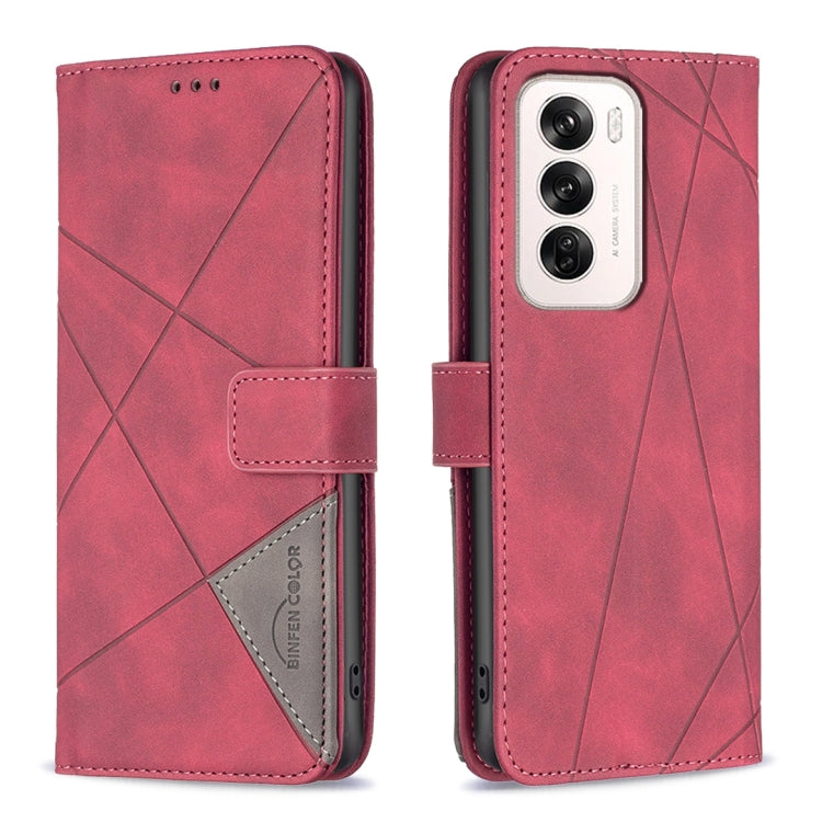 Magnetic Buckle Rhombus Texture Leather Phone Case, For OPPO Reno12 Pro Global, For OPPO Reno12 Global, For OPPO A60, For OPPO Find X7, For OPPO Find X7 Ultra, For OPPO A3 Pro 5G/A2 Pro 5G, For OPPO A38 4G, For OPPO A58 4G