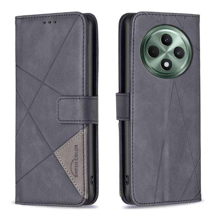 Magnetic Buckle Rhombus Texture Leather Phone Case, For OPPO Reno13 F 5G, For OPPO Reno12 F 5G, For OPPO Reno12 Pro Global, For OPPO Reno12 Global, For OPPO A60, For OPPO Find X7, For OPPO Find X7 Ultra, For OPPO A3 Pro 5G/A2 Pro 5G