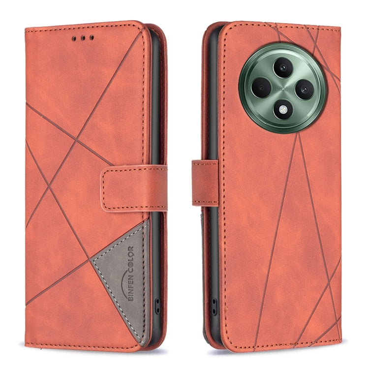 Magnetic Buckle Rhombus Texture Leather Phone Case, For OPPO Reno13 F 5G, For OPPO Reno12 F 5G, For OPPO Reno12 Pro Global, For OPPO Reno12 Global, For OPPO A60, For OPPO Find X7, For OPPO Find X7 Ultra, For OPPO A3 Pro 5G/A2 Pro 5G