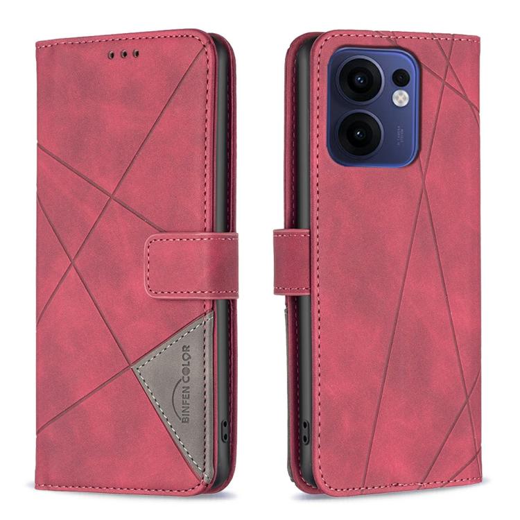 Magnetic Buckle Rhombus Texture Leather Phone Case, For OPPO Reno13 F 5G, For OPPO Reno12 F 5G, For OPPO Reno12 Pro Global, For OPPO Reno12 Global, For OPPO A60, For OPPO Find X7, For OPPO Find X7 Ultra, For OPPO A3 Pro 5G/A2 Pro 5G