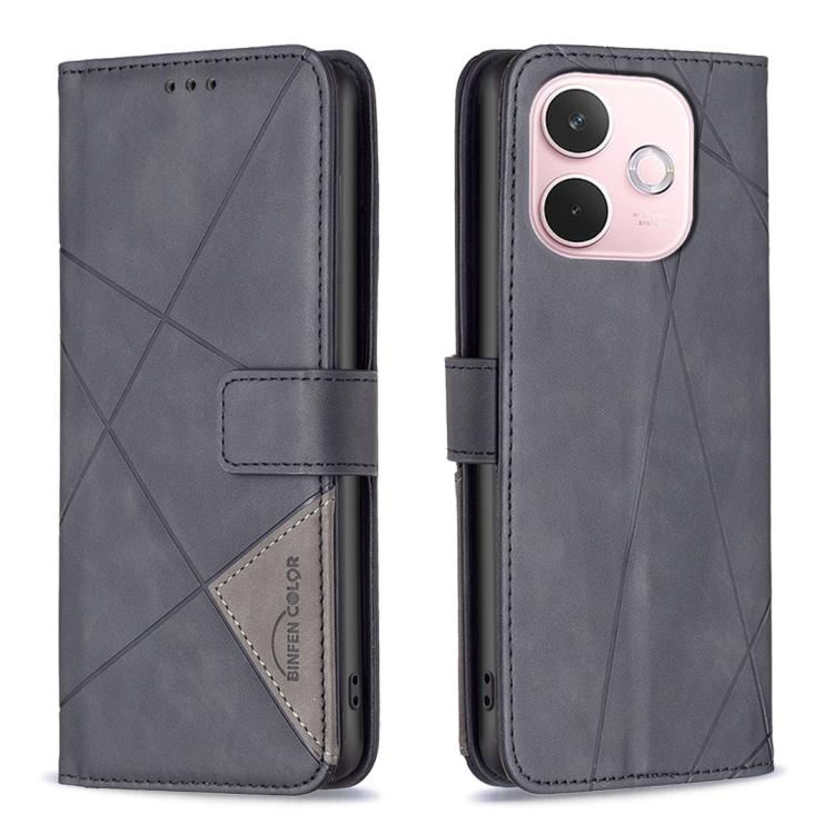 Magnetic Buckle Rhombus Texture Leather Phone Case, For OPPO Reno15 F 5G Global, For OPPO A6 5G / A6X 4G / A6X 5G, For OPPO Reno15 5G Global, For OPPO A6 Pro 5G/4G Global/F31 5G, For OPPO Reno14 F 5G, For OPPO A5 Pro 5G, For OPPO Reno13 F 5G           ...