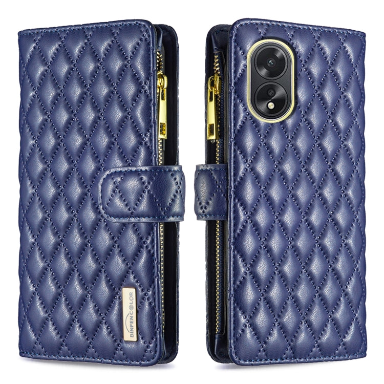 Diamond Lattice Zipper Wallet Leather Flip Phone Case, For OPPO A38 4G, For OPPO Find X7, For OPPO Find X7 Ultra, For OPPO A58 4G, For OPPO A98 5G, For OPPO A79 5G, For OPPO A59 5G
