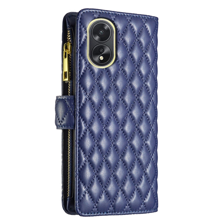 Diamond Lattice Zipper Wallet Leather Flip Phone Case, For OPPO A38 4G, For OPPO Find X7, For OPPO Find X7 Ultra, For OPPO A58 4G, For OPPO A98 5G, For OPPO A79 5G, For OPPO A59 5G