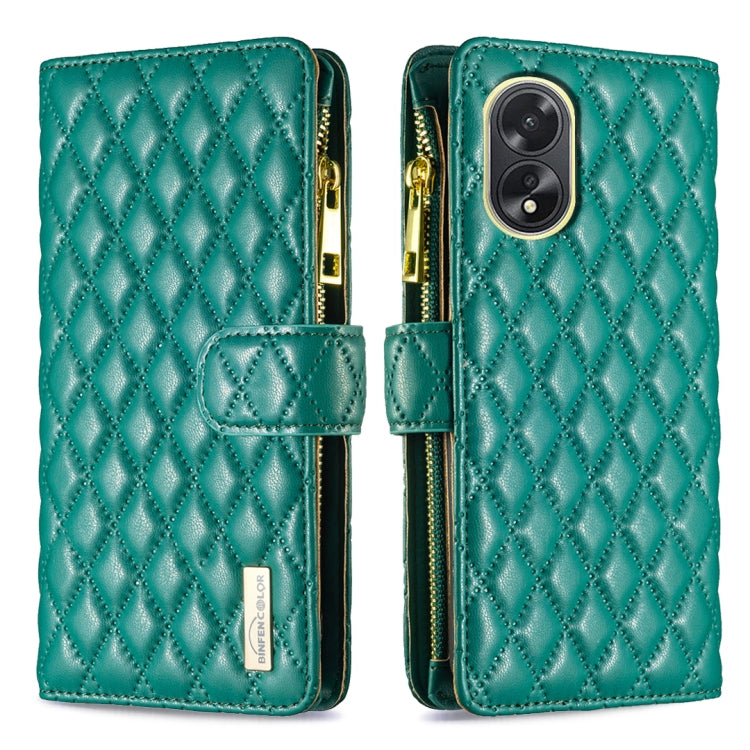 Diamond Lattice Zipper Wallet Leather Flip Phone Case, For OPPO A38 4G, For OPPO Find X7, For OPPO Find X7 Ultra, For OPPO A58 4G, For OPPO A98 5G, For OPPO A79 5G, For OPPO A59 5G