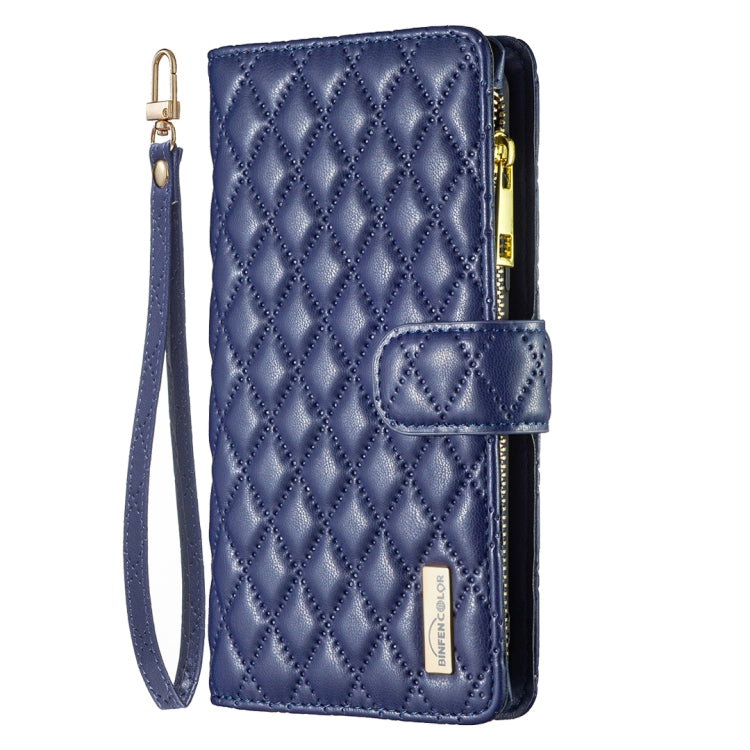 Diamond Lattice Zipper Wallet Leather Flip Phone Case, For OPPO A59 5G